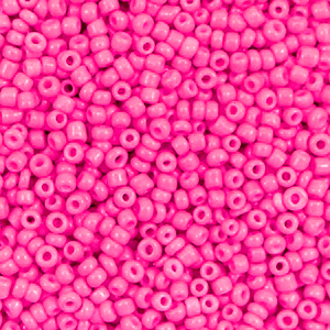 Rocailles 2mm neon pink, 10 gram